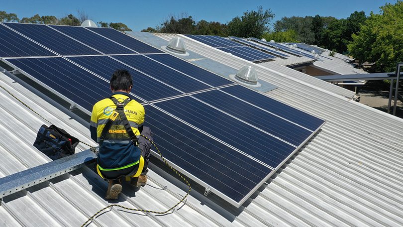 "Harvesting Sunlight: Solar Panel Installation"