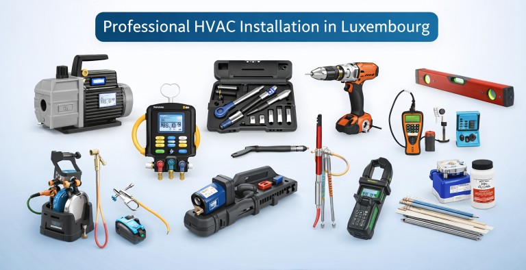 Essential AC Installation Tools in Luxembourg — SparkSonic