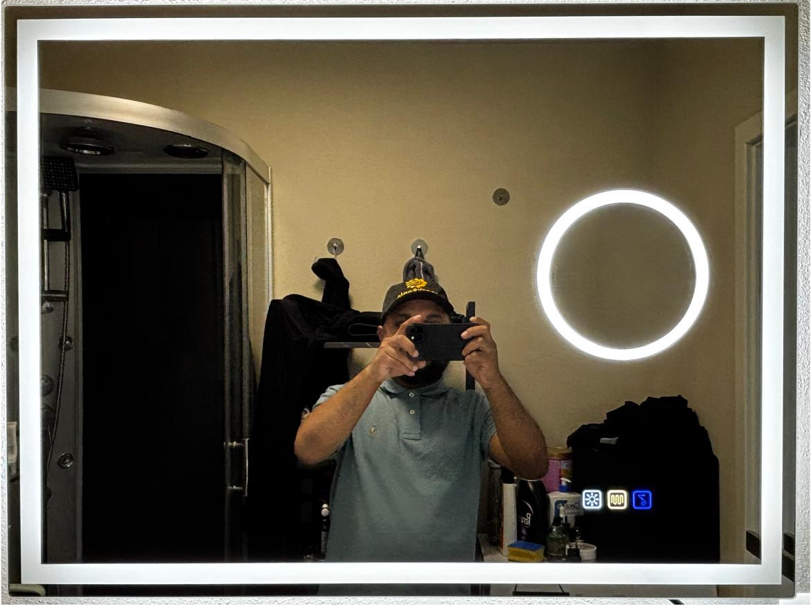 Emergency LED Bathroom Mirror Installation in Luxembourg | SparkSonic